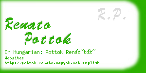 renato pottok business card